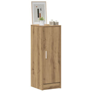 Vidaxl schoenenkast 32x35x92 cm bewerkt hout artisanaal eikenkleur - afbeelding 3