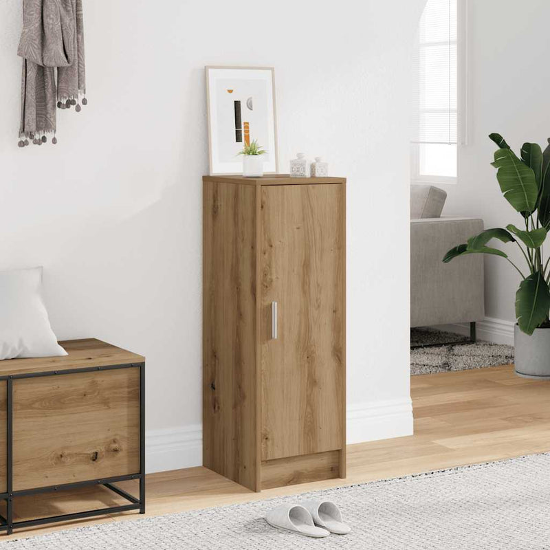 Vidaxl schoenenkast 32x35x92 cm bewerkt hout artisanaal eikenkleur