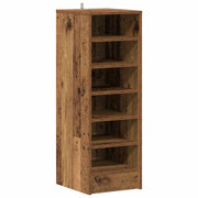 Vidaxl schoenenkast 32x35x92 cm bewerkt hout oud houtkleurig - afbeelding 2