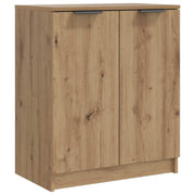 Vidaxl schoenenkast 59x35x70 cm bewerkt hout artisanaal eikenkleurig - afbeelding 2