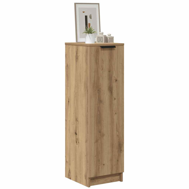 Vidaxl schoenenkast 29,5x35x100,5 cm bewerkt hout artisanaal eiken