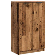 Vidaxl schoenenkast 59x35x100,5 cm bewerkt hout oud houtkleurig - afbeelding 2