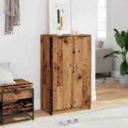 Vidaxl schoenenkast 59x35x100,5 cm bewerkt hout oud houtkleurig - afbeelding 3