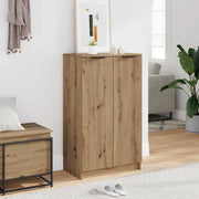 Vidaxl schoenenkast 59x35x100,5 cm bewerkt hout artisanaal eikenkleur - afbeelding 1