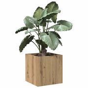 Vidaxl plantenbak 40x40x40 cm bewerkt hout artisanaal eikenkleur - afbeelding 3