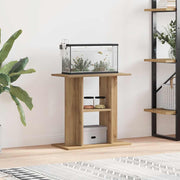 Vidaxl aquariumstandaard 60x30x60cm bewerkt hout artisanaal eikenkleur - afbeelding 1