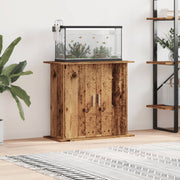 Vidaxl aquariumstandaard 81x36x73 cm bewerkt hout oud houtkleurig - afbeelding 1