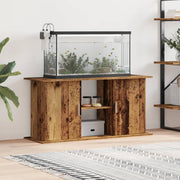 Vidaxl aquariumstandaard 121x41x58 cm bewerkt hout oud houtkleurig - afbeelding 1