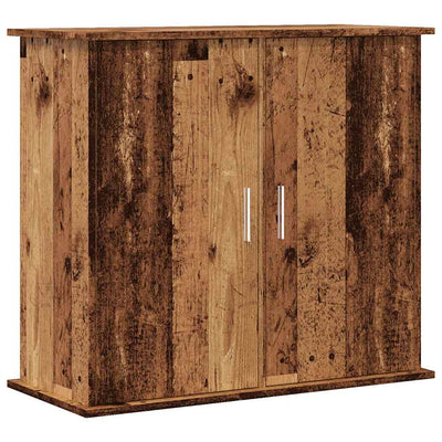 Vidaxl aquariumstandaard 81x36x73 cm bewerkt hout oud houtkleurig