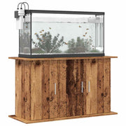 Vidaxl aquariumstandaard 101x41x58 cm bewerkt hout oud houtkleurig - afbeelding 1