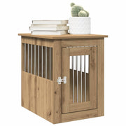 Vidaxl hondenbench 45x62x59 cm bewerkt hout artisanaal eikenkleurig - afbeelding 3