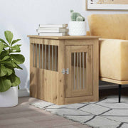 Vidaxl hondenbench 45x62x59 cm bewerkt hout artisanaal eikenkleurig - afbeelding 1