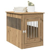 Vidaxl hondenbench 55x80x68 cm bewerkt hout artisanaal eikenkleurig