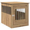 Vidaxl hondenbench 64,5x80x71 cm bewerkt hout artisanaal eikenkleur