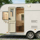 Vidaxl insectengordijn voor camper 56x185 cm bamboe donkergrijs