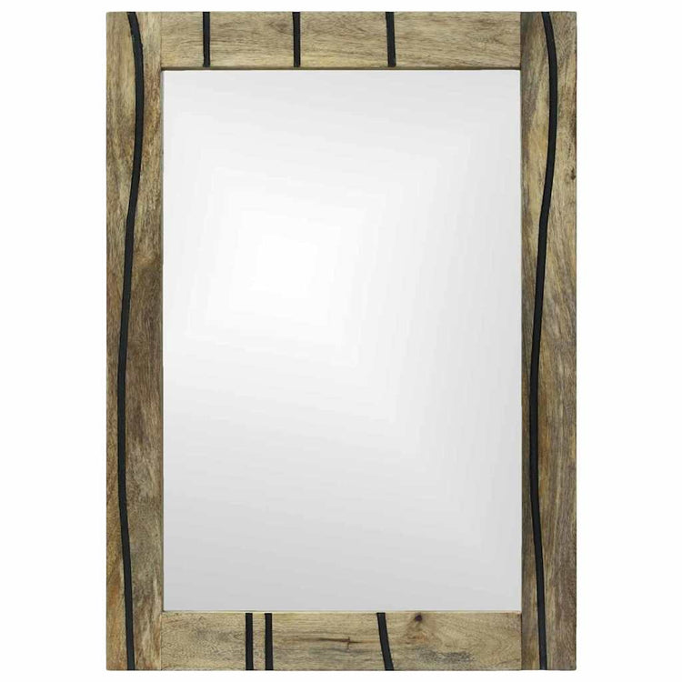 Vidaxl badkamer spiegel naturel 50 x 2,5 x 70 cm rechthoekig