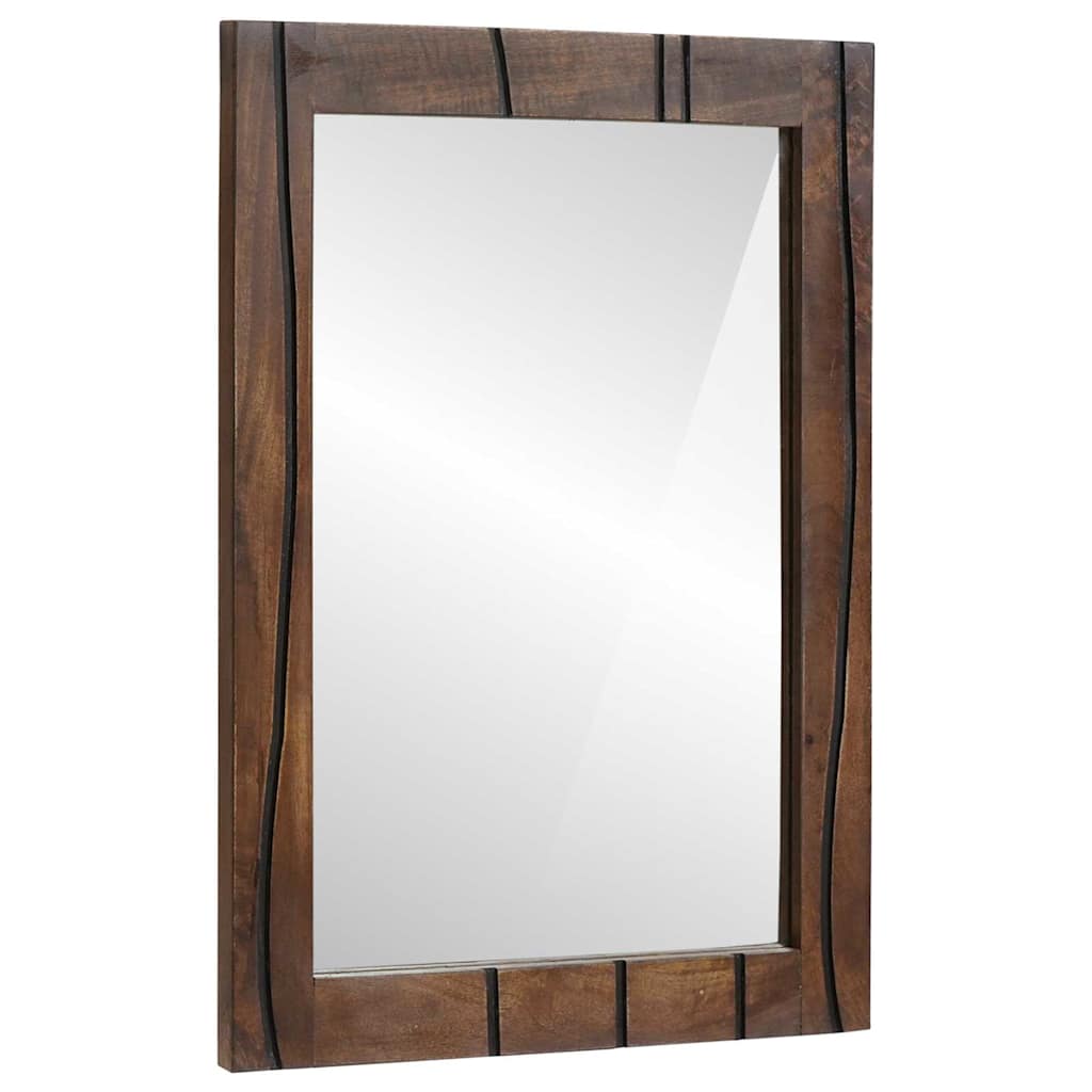 Vidaxl badkamer spiegel wandgemonteerd bruin 70 x 50 x 2,5 cm
