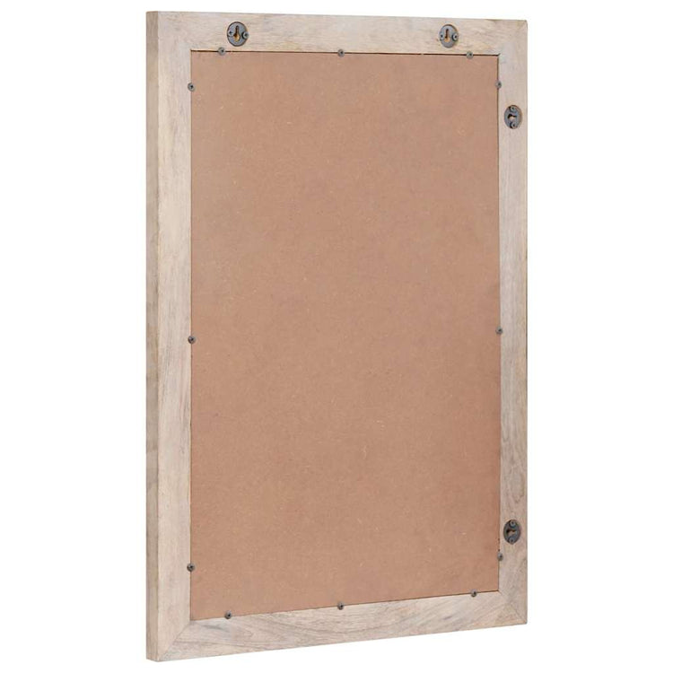 Vidaxl wandspiegel bleached wit 70 x 50 cm bewerkt hout en glas