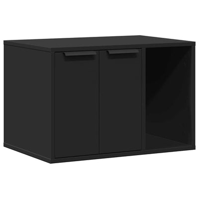 Vidaxl kattenbakkast 60x40x40 cm bewerkt hout zwart