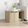 Vidaxl kattenbakkast 60x40x40 cm bewerkt hout sonoma eikenkleurig