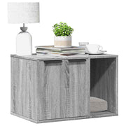 Vidaxl kattenbakkast 60x40x40 cm bewerkt hout grijs sonoma eikenkleur - afbeelding 1