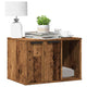 Vidaxl kattenbakkast 60x40x40 cm bewerkt hout oud houtkleurig