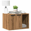 Vidaxl kattenbakkast 60x40x40 cm bewerkt hout artisanaal eikenkleurig