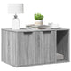 Vidaxl kattenbakkast 80x50x45 cm bewerkt hout grijs sonoma eikenkleur