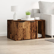 Vidaxl kattenbakkast 80x50x45 cm bewerkt hout oud houtkleurig - afbeelding 3