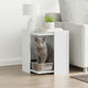 Vidaxl kattenbakkast 42x42x51 cm bewerkt hout wit