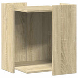 Vidaxl kattenbakkast 42x42x51 cm bewerkt hout sonoma eikenkleurig - afbeelding 2