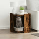 Vidaxl kattenbakkast 42x42x51 cm bewerkt hout gerookt eikenkleurig