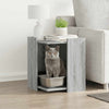 Vidaxl kattenbakkast 42x42x51 cm bewerkt hout grijs sonoma eikenkleur