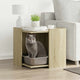 Vidaxl kattenbakkast 53x53x51 cm bewerkt hout sonoma eikenkleurig