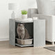 Vidaxl kattenbakkast 53x53x51 cm bewerkt hout betongrijs