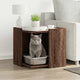 Vidaxl kattenbakkast 53x53x51 cm bewerkt hout bruin eikenkleurig