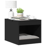 Vidaxl kattenbakkast 47x59x42 cm bewerkt hout zwart - afbeelding 1