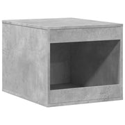Vidaxl kattenbakkast 47x59x42 cm bewerkt hout betongrijs - afbeelding 2