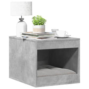 Vidaxl kattenbakkast 47x59x42 cm bewerkt hout betongrijs - afbeelding 1