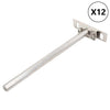 Vidaxl zwevende plankdragers 12st onzichtbaar ø12x200 mm koolstofstaal