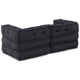 Vidaxl modulair sofabet 2 st stof antraciet 140 x 70 x 56 cm - afbeelding 2