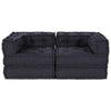 Vidaxl modulair bank 2 pcs antraciet 140 x 70 x 56 cm stof