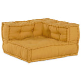 Vidaxl modulair sofabet 2 st stof geel 140 x 70 x 56 cm - afbeelding 3