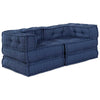 Vidaxl modulair bank 2 pcs indigo 140 x 70 x 56 cm stof