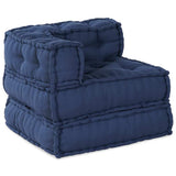 Vidaxl modulair sofabet 2 st stof indigo 140 x 70 x 56 cm - afbeelding 3
