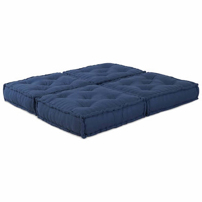 Vidaxl modulair sofabet 2 st stof indigo 140 x 70 x 36 cm