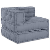 Vidaxl modulair sofabet 2 st stof grijs 140 x 70 x 56 cm - afbeelding 3