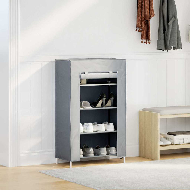 Vidaxl schoenenkast 60,5x30x97 cm vliesvlies grijs