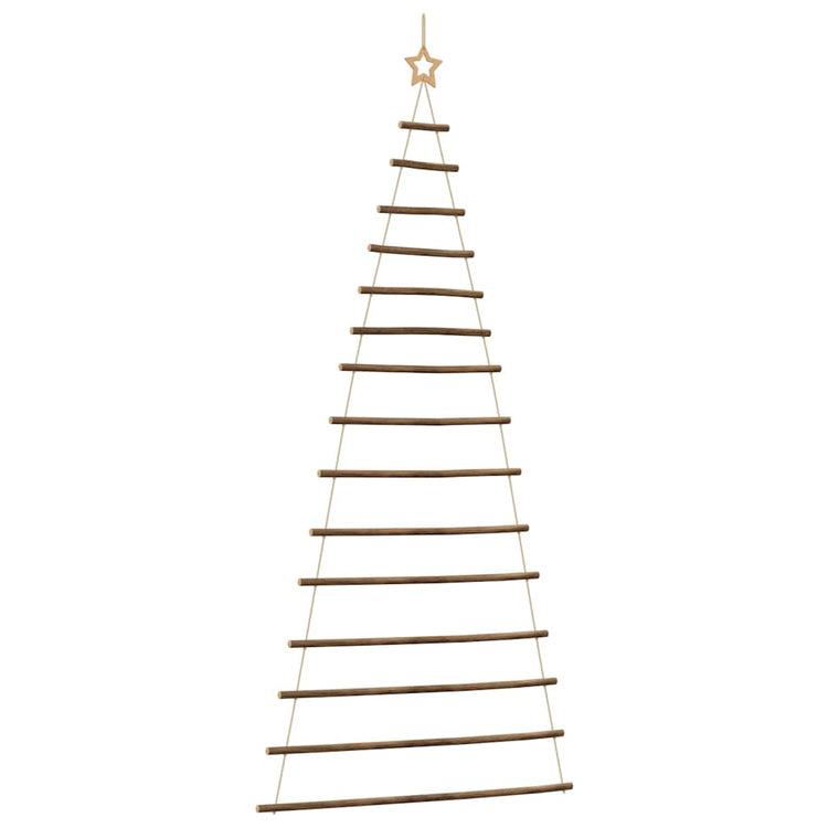 Vidaxl hangende kerstboom met topster 100x210 cm natuurlijke tak