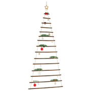 Vidaxl hangende kerstboom met topster 100x210 cm natuurlijke tak - afbeelding 1